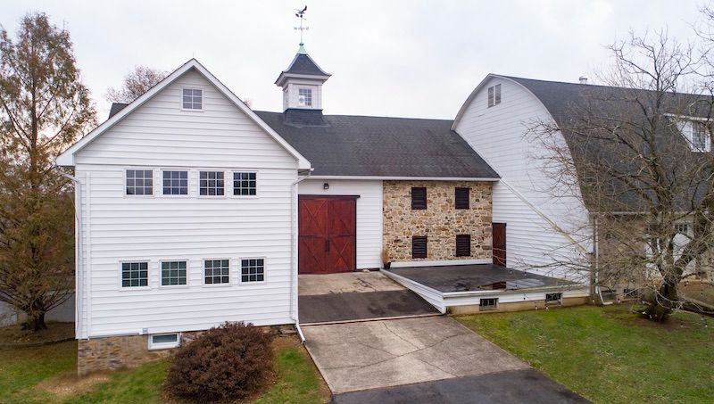 Exterior of the Petersell 1808 Farm in Pennsylvania.
